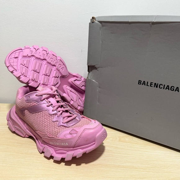 Balenciaga Pink Sneakers Chunky Sole Fashion - Picture 4 of 4